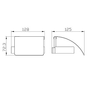 Держатель для туалетной бумаги с крышкой WONZON & WOGHAND LOTTE, Хром (WW-8326) купить в интернет-магазине сантехники Sanbest