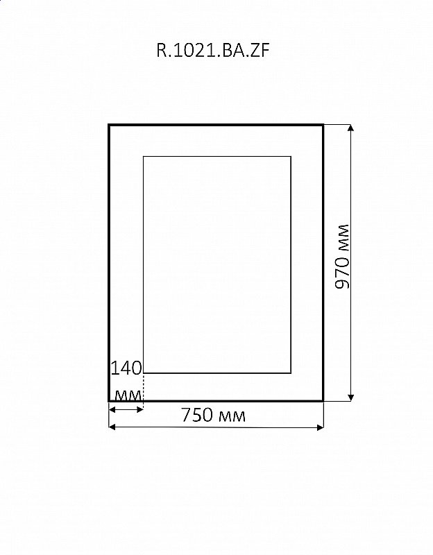 Зеркало Misty Аврора 75x97 белый в ванную от интернет-магазине сантехники Sanbest