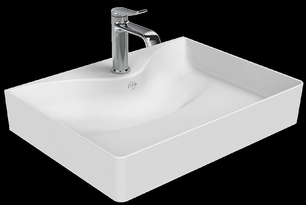 Накладная раковина CREAVIT Ruby 60х45 RB064-00CB42E-0000 белая купить в интернет-магазине Sanbest