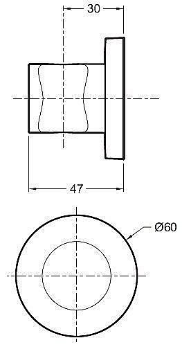 Держатель ручного душа Jacob Delafon MODULO 8466D-CP купить в интернет-магазине сантехники Sanbest
