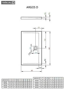 Душевой поддон Radaway Argos D 120х90 купить в интернет-магазине Sanbest