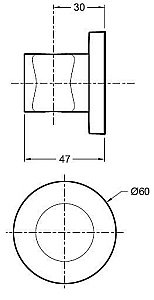 Держатель ручного душа Jacob Delafon MODULO 8466D-CP купить в интернет-магазине сантехники Sanbest