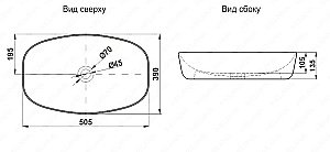 Раковина Melana A500B A500B-805 белая купить в интернет-магазине Sanbest