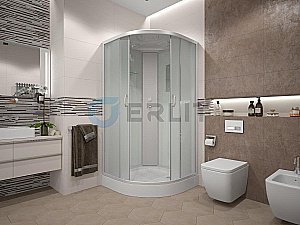 Душевая кабина Erlit Comfrot ER3510P-C3-RUS 100x100 матовое стекло купить в интернет-магазине Sanbest