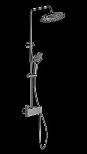 Душевая система с термостатом WONZON & WOGHAND MUSE Corno, Темный графит (WW-B3110-BGG) купить в интернет-магазине сантехники Sanbest