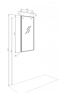 Зеркало Акватон Альма 1A287602A3010 40 в ванную от интернет-магазине сантехники Sanbest