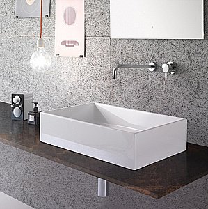 Раковина накладная Globo Forty3 60 FO062.BI*0 белая купить в интернет-магазине Sanbest