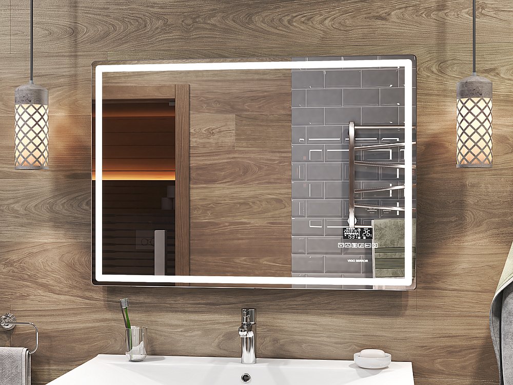 Зеркало VIGO Geometry Media z.GEO.100 в ванную от интернет-магазине сантехники Sanbest