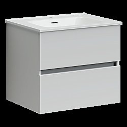 Тумба с раковиной Sancos Urban UR60W белый глянец для ванной в интернет-магазине Sanbest