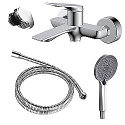 Смеситель для ванны Azario Lursy AZ-K3049 хром купить в интернет-магазине сантехники Sanbest