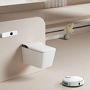 Унитаз подвесной Abber Rechteck AC1215S-AC0101P белый, с крышкой микролифт, с инсталляцией купить в интернет-магазине Sanbest