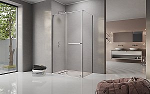 Душевой уголок Radaway Furo KDJ 120x90 L стекло прозрачное/профиль хром купить в интернет-магазине Sanbest