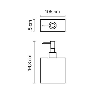 Диспенсер WasserKraft Schunter K-88299 нитроцеллюлозный лак купить в интернет-магазине сантехники Sanbest