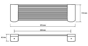 Полка Bemeta Graphit 156102272 антрацит матовый купить в интернет-магазине сантехники Sanbest