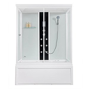 Душевой бокс Orans SR-86202WM стекло прозрачное/профиль белый купить в интернет-магазине Sanbest