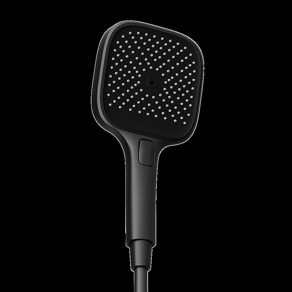 Душевая лейка Sancos Nok square SC6002MB черная матовая купить в интернет-магазине сантехники Sanbest