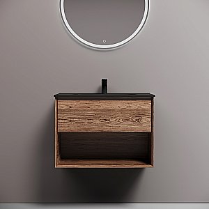 Тумба с раковиной Sancos Marmi 1.0 70 MR1.070ECH дуб чарльстон для ванной в интернет-магазине Sanbest