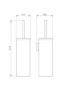 Туалетный ершик в комплекте WONZON & WOGHAND EASY, Хром (WW-8119) купить в интернет-магазине сантехники Sanbest