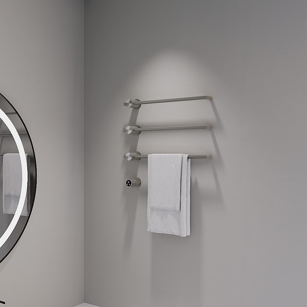 Полотенцесушитель электрический ABBER Charme AH4003BST сталь брашированная купить в интернет-магазине сантехники Sanbest