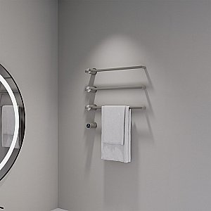 Полотенцесушитель электрический ABBER Charme AH4003BST сталь брашированная купить в интернет-магазине сантехники Sanbest