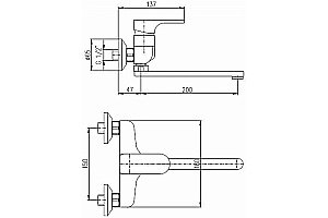 Смеситель для кухни Rav-Slezak Yukon YU101.5/23 хром купить в интернет-магазине сантехники Sanbest