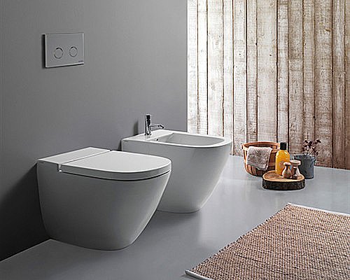 Унитаз приставной GLOBO Stockholm LA001.BI купить в интернет-магазине Sanbest