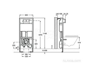 Инсталляция для унитаза Roca Duplo WC Smart 890090800 купить в интернет-магазине сантехники Sanbest