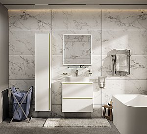 Зеркало Allen Brau Activity 70 1.340026.WM белое матовое в ванную от интернет-магазине сантехники Sanbest