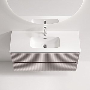 Тумба с раковиной Sancos Snob R SNR100/39SM/CN7027 Doha Soft для ванной в интернет-магазине Sanbest