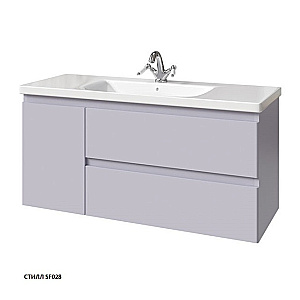 Тумба с раковиной Caprigo Forte 120 два ящика, одна дверь слева, цвет на выбор для ванной в интернет-магазине Sanbest