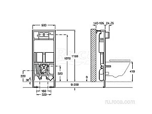 Инсталляция для унитаза Roca Duplo WC Smart 890090800 купить в интернет-магазине сантехники Sanbest