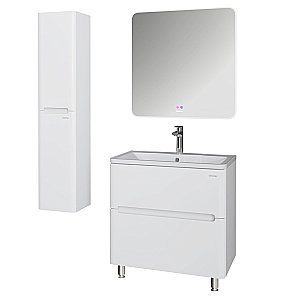 Тумба с раковиной напольная Grossman АДЕЛЬ-НОРМА 80 белая для ванной в интернет-магазине Sanbest