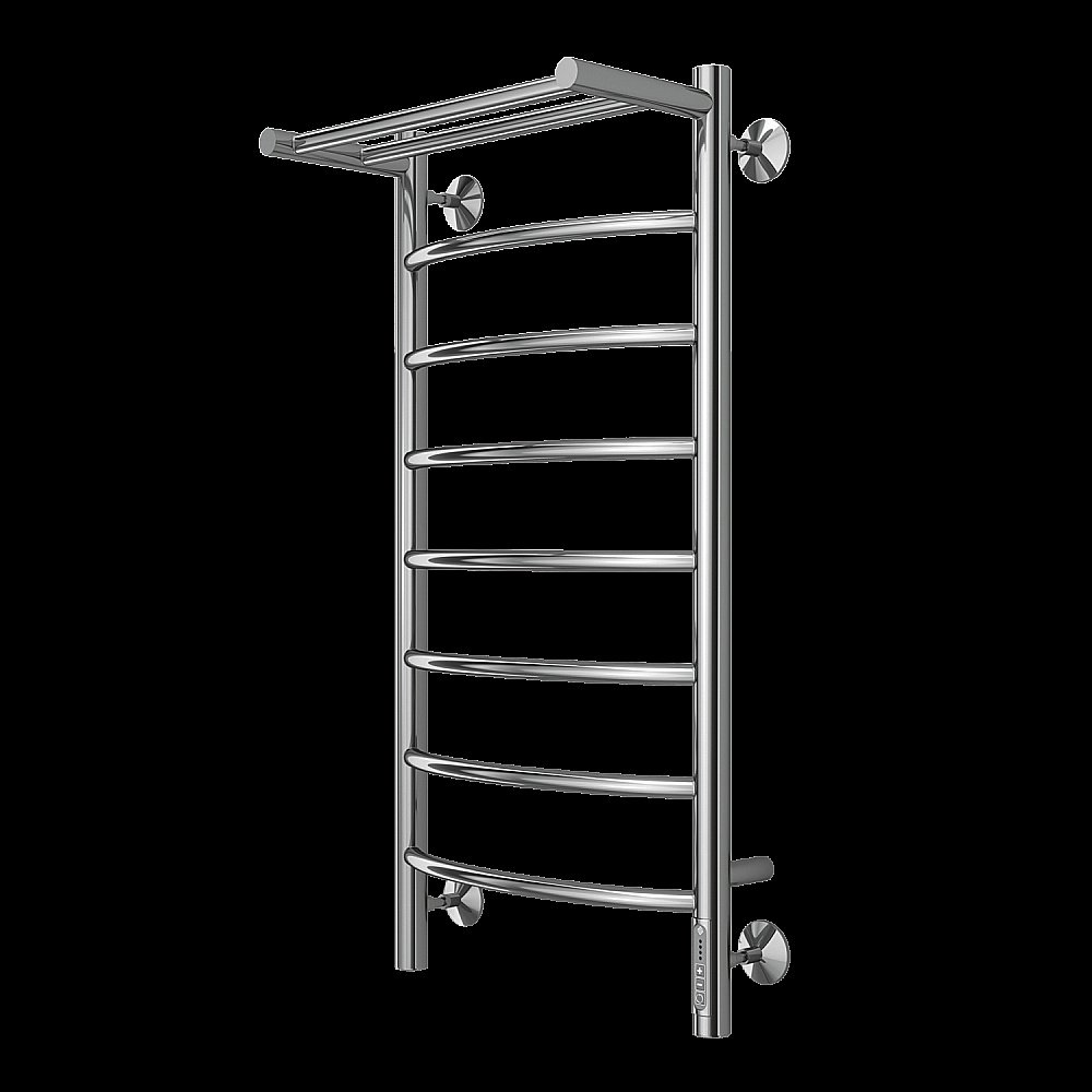 Полотенцесушитель электрический с полочкой Terminus Классик П8 400х850 купить в интернет-магазине сантехники Sanbest