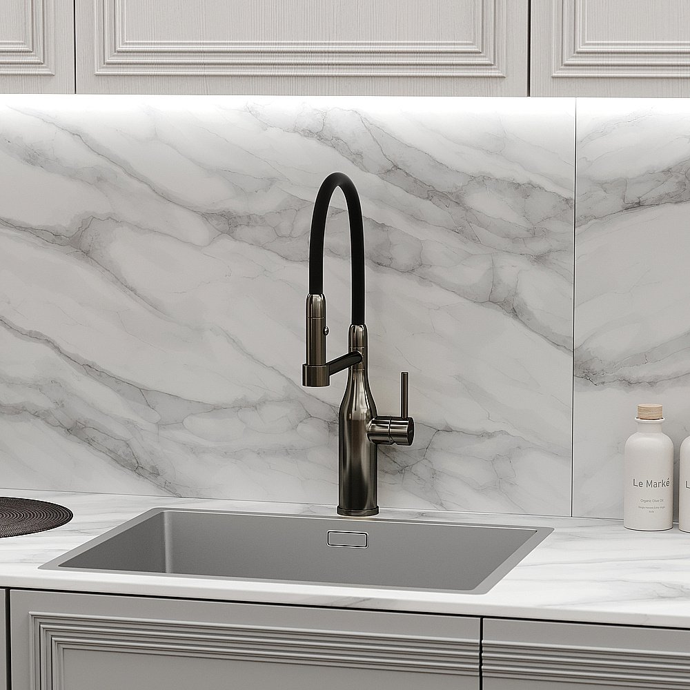 Смеситель для кухни Sancos Pride SC4011GG вороненая сталь купить в интернет-магазине сантехники Sanbest