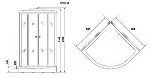 Душевая кабина Niagara Classic NG-6703 купить в интернет-магазине Sanbest