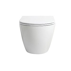 Унитаз подвесной Vincea Globo VT1-74T безободковый, смыв торнадо, с крышкой микролифт, белый купить в интернет-магазине Sanbest