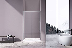 Душевая дверь Vincea SLIM-N VDS-4SN130CL 130 хром/прозрачная купить в интернет-магазине Sanbest