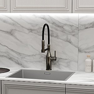 Смеситель для кухни Sancos Pride SC4011GG вороненая сталь купить в интернет-магазине сантехники Sanbest