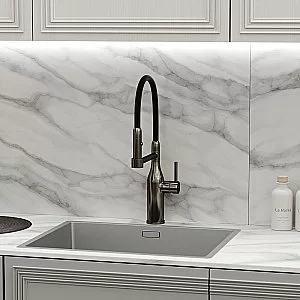 Смеситель для кухни Sancos Pride SC4011GG вороненая сталь купить в интернет-магазине сантехники Sanbest
