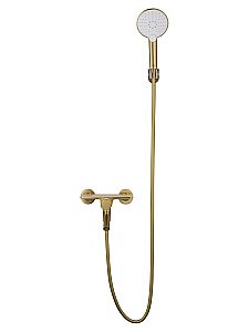 Смеситель для ванны с душем WONZON & WOGHAND CLICK, Брашированное золото (WW-FE05L221- BG) купить в интернет-магазине сантехники Sanbest