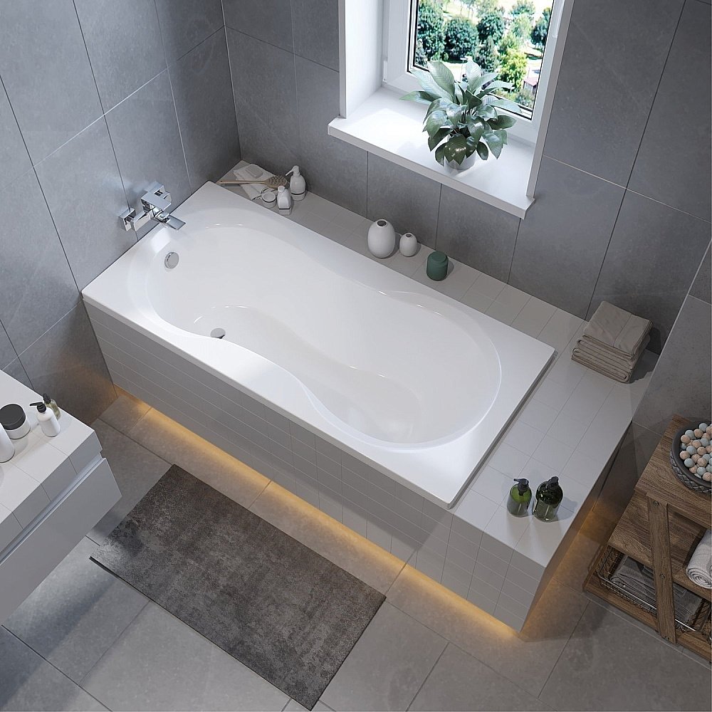 Ванна акриловая Koller Pool Malibu 140x70 MALIBU140х70 белая купить в интернет-магазине Sanbest