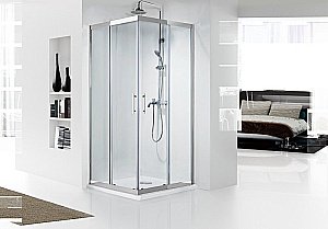 Душевой уголок Bravat STREAM BS090.2204S 90х90 стекло прозрачное/профиль хром купить в интернет-магазине Sanbest
