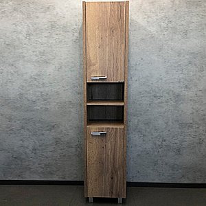 Шкаф-колонна Comforty Марио 00-00004160 40 дуб темный для ванной в интернет-магазине сантехники Sanbest