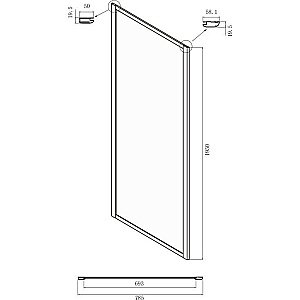 Душевой уголок Ambassador Forsa NX 17021102NX-80NX 110х80 стекло прозрачное/профиль хром купить в интернет-магазине Sanbest