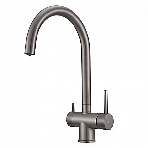 Смеситель для кухни Milacio Ultra MCU.554.GM вороненая сталь купить в интернет-магазине сантехники Sanbest