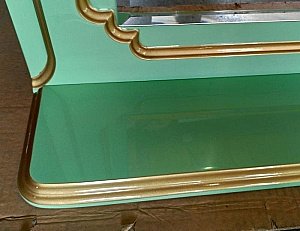 Зеркало Misty Praga 105x100 салатовая/ патина в ванную от интернет-магазине сантехники Sanbest