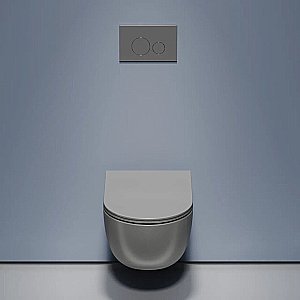 Унитаз подвесной Ceramica Nova Modena CN6063MH безободковый, с крышкой микролифт, антрацит матовый купить в интернет-магазине Sanbest