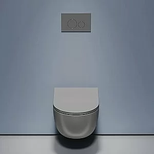 Унитаз подвесной Ceramica Nova Modena CN6063MH безободковый, с крышкой микролифт, антрацит матовый купить в интернет-магазине Sanbest