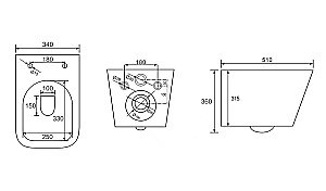 Унитаз подвесной  BERGES FLOE S 043348 с инсталляцей АТОМ Line, кнопка глянцевый хром, безободковый, с крышкой микролифт купить в интернет-магазине Sanbest