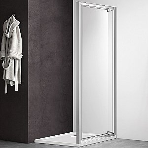 Душевая дверь Aquatek Ария 100 AQ ARI PI 10020CH стекло прозрачное/профиль хром купить в интернет-магазине Sanbest